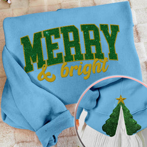 christmas tree glitter coquette side bow sweatshirt retro trendy coquete lover sweater bow applique pink girl gifts 1732092289000.jpg