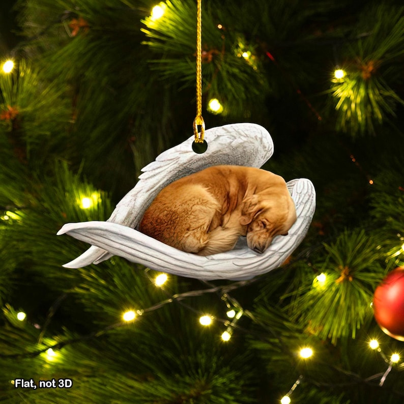 golden retriever sleeping angel dog angel wings golden retriever lovers dog lovers ornament golden retriever christmas ornament 1732178356340.jpg