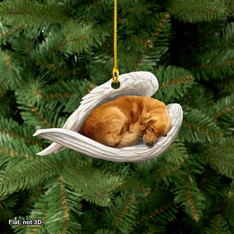 golden retriever sleeping angel dog angel wings golden retriever lovers dog lovers ornament golden retriever christmas ornament 1732178356375.jpg