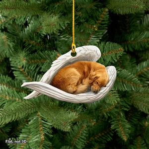 golden retriever sleeping angel dog angel wings golden retriever lovers dog lovers ornament golden retriever christmas ornament 1732178356375.jpg