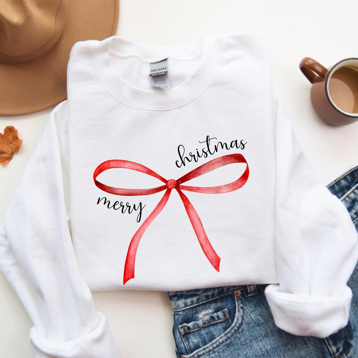 Christmas Coquette Bow Hoodie