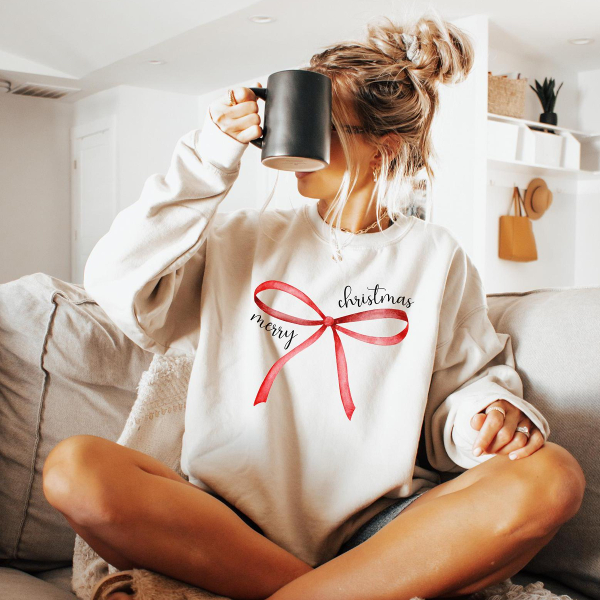 red bow coquette christmas sweater merry christmas bow sweatshirt merry christmas coquette sweater for holidays holiday bow sweater gift 1732520339955.png