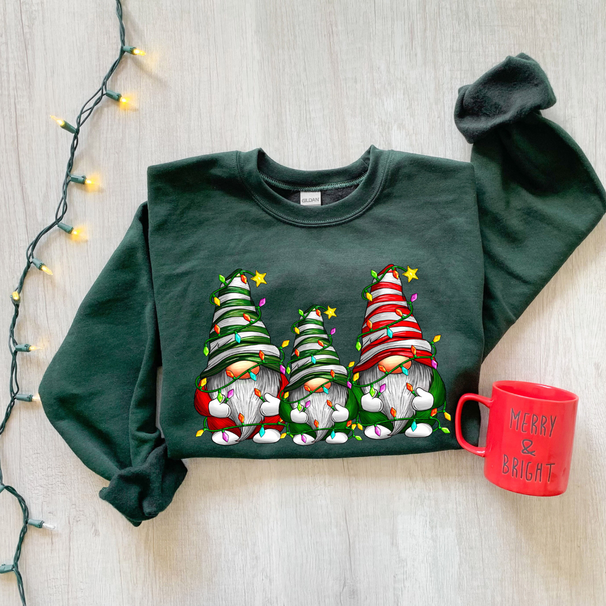 christmas gnomes sweatshirt merry christmas sweatshirt buffalo plaid gnomes cute gnomes sweatshirt christmas gift holiday sweatshirt 1732853639702.png