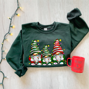 christmas gnomes sweatshirt merry christmas sweatshirt buffalo plaid gnomes cute gnomes sweatshirt christmas gift holiday sweatshirt 1732853639702.png