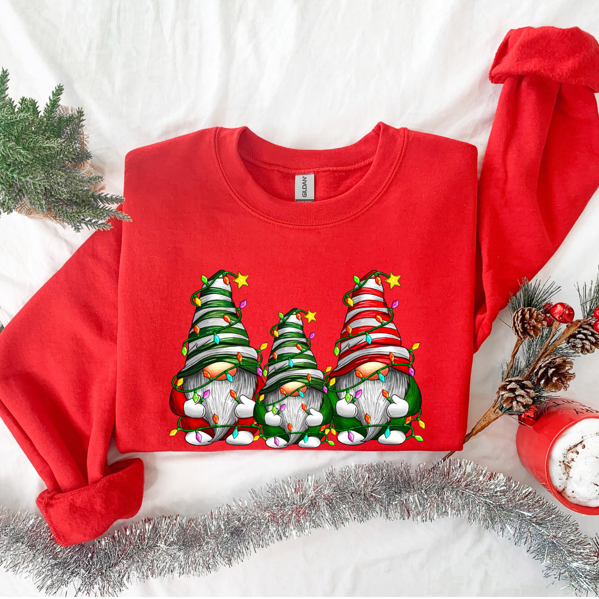 christmas gnomes sweatshirt merry christmas sweatshirt buffalo plaid gnomes cute gnomes sweatshirt christmas gift holiday sweatshirt 1732853639793.png