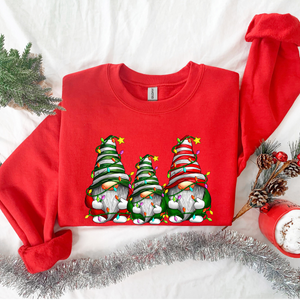 christmas gnomes sweatshirt merry christmas sweatshirt buffalo plaid gnomes cute gnomes sweatshirt christmas gift holiday sweatshirt 1732853639793.png