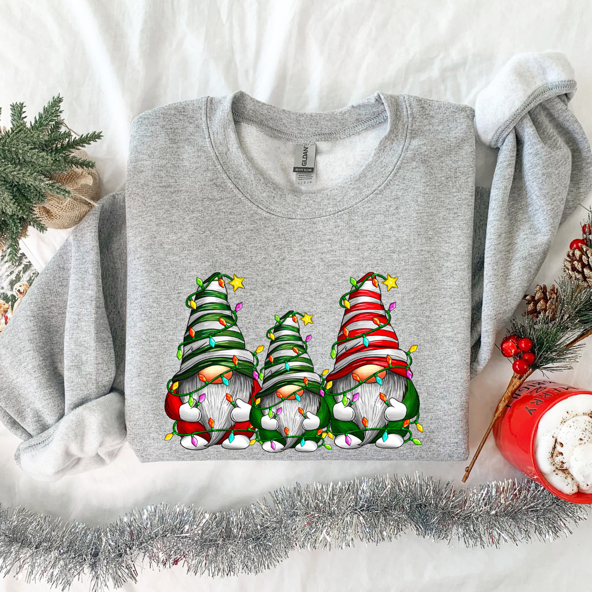 christmas gnomes sweatshirt merry christmas sweatshirt buffalo plaid gnomes cute gnomes sweatshirt christmas gift holiday sweatshirt 1732853639821.png