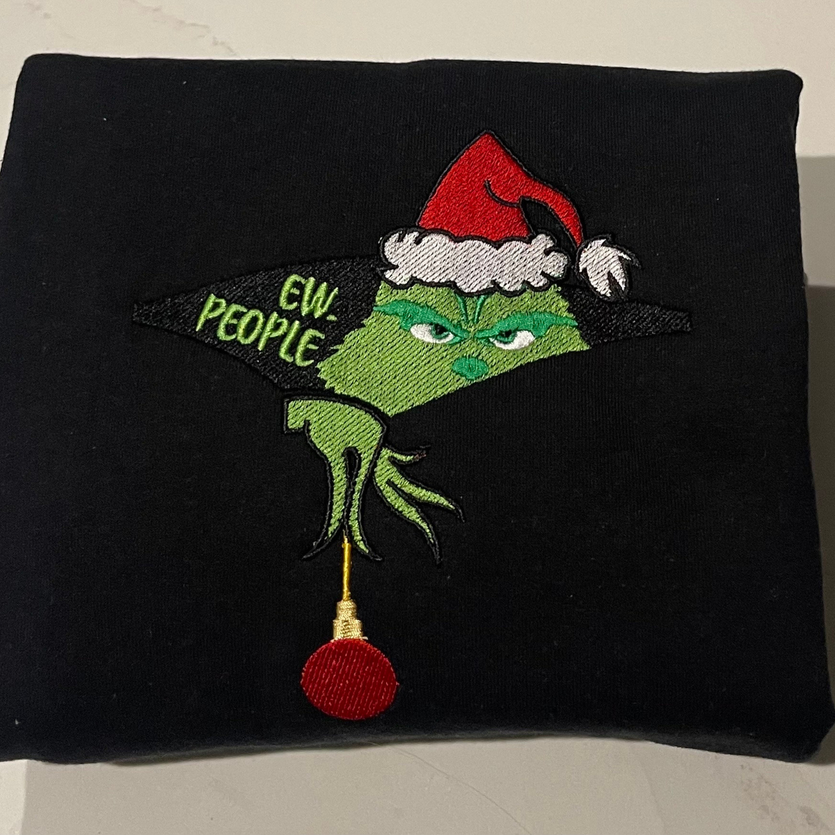 embroidered christmas crewneck sweatshirt grinch sweatshirt holiday sweatshirt 1732868149364.png