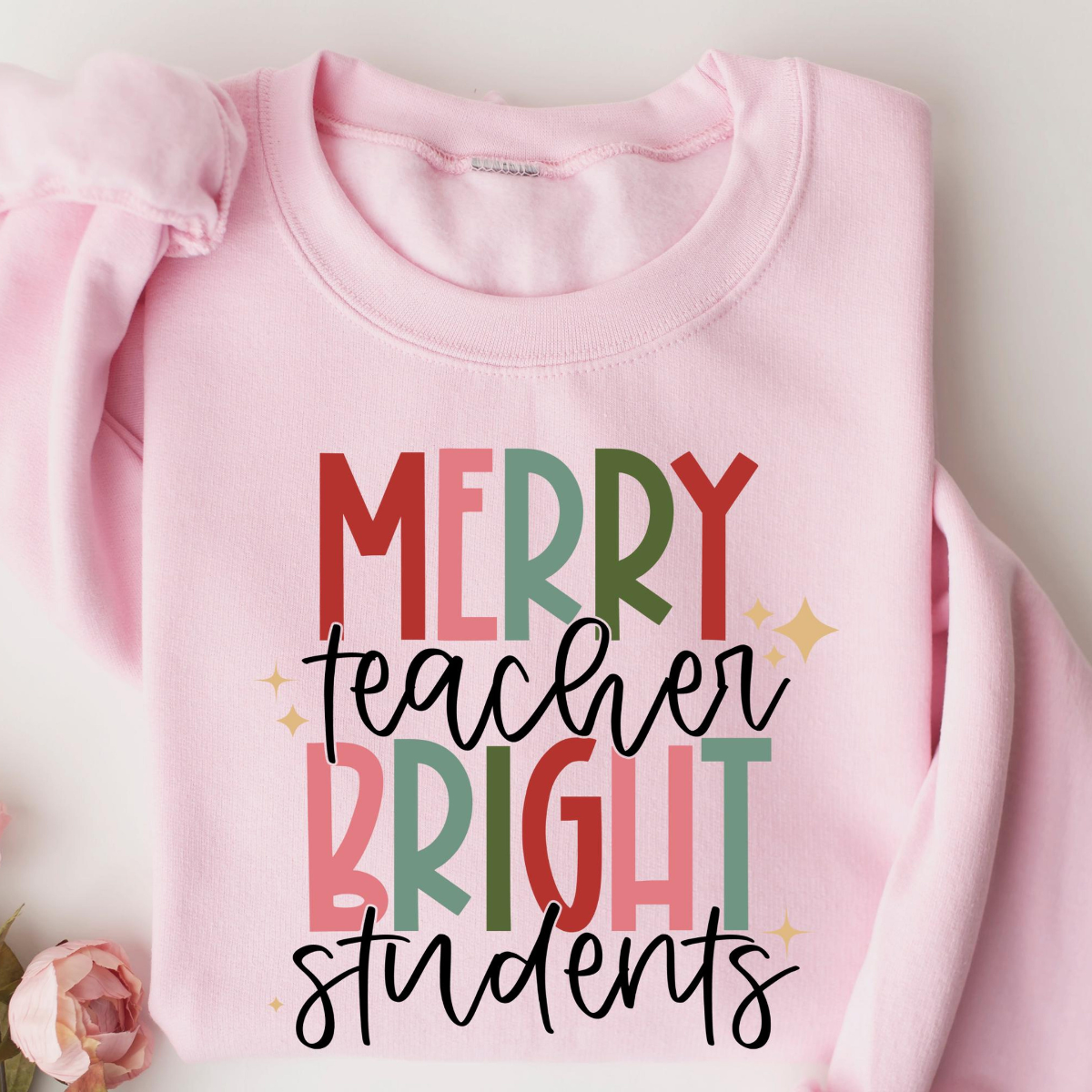 merry teacher bright students sweatshirt christmas sweatshirt teacher sweatshirt christmas teacher gift xmas gift holiday gift 1733297778210.png