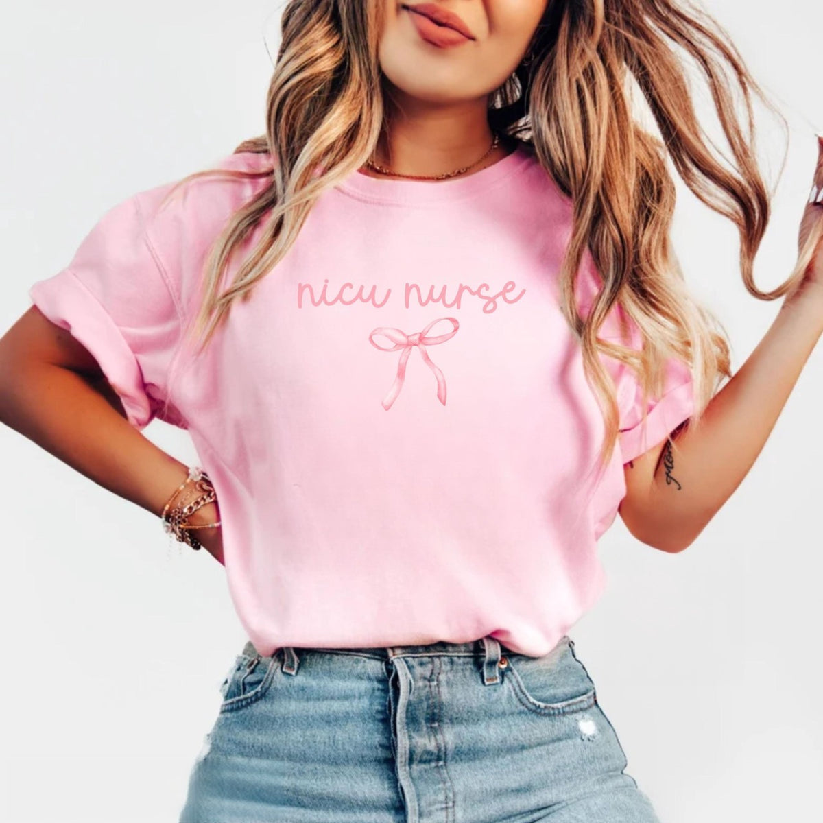 coquette nicu nurse shirt bow neonatal icu nurse tshirt neonatal intensive care unit nursing tee nicu nurse t shirt gift for nicu rn 1733373976260.jpg