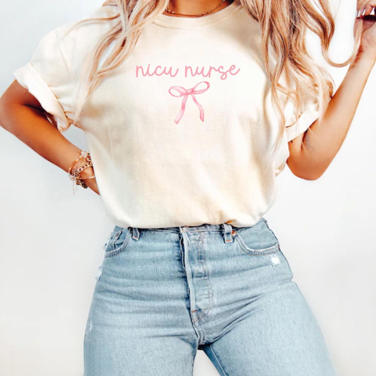 coquette nicu nurse shirt bow neonatal icu nurse tshirt neonatal intensive care unit nursing tee nicu nurse t shirt gift for nicu rn 1733373976261.jpg