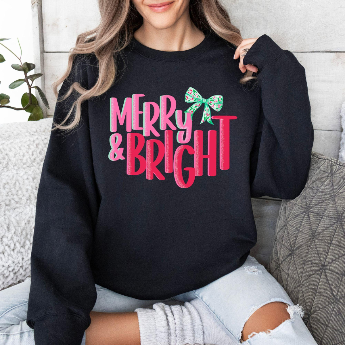 merry and bright christmas sweater christmas shirt for women holiday outfit christmas sweater seasonal fashion gift for her 1733451186724.png