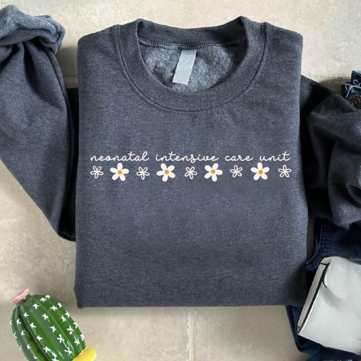 floral nicu nurse sweatshirt neonatal intensive care unit nurse sweater nicu nurse crewneck neonatal nurse gift medical staff apparel 1733458764500.png