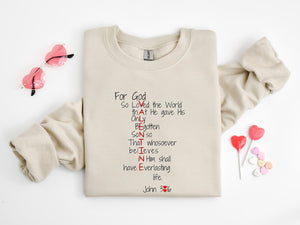 for god so loved the world sweatshirt jesus is my valentine shirtreligious valentine s day teechristian giftvalentines shirtbible verse 1736413895213.jpg