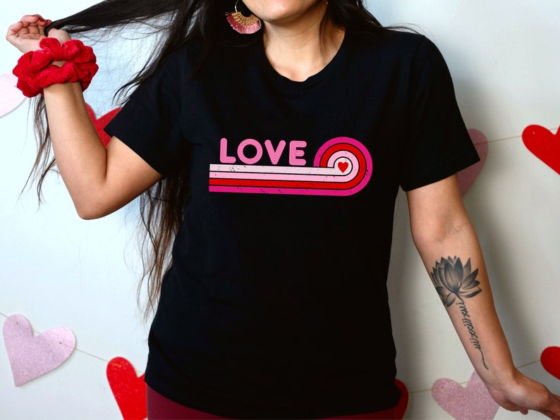 retro love valentines day shirtvalentines day shirts for giftheart shirtcute valentine shirtvalentines day giftvalentines giftlove tee 1737084612354.jpg