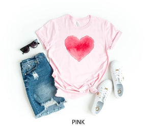 watercolor heart t shirt heart shirt valentines day shirt funny heart shirt gift for valentines day cute valentines red heart shirt 1737084961893.jpg