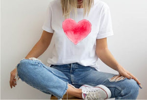 watercolor heart t shirt heart shirt valentines day shirt funny heart shirt gift for valentines day cute valentines red heart shirt 1737084962475.jpg