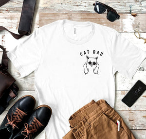 cat dad t shirt cat lover shirt funny cat tee cat father cat dad cat daddy shirt animal lover gift gift from the cat cat dad gift 1738738498658.jpg