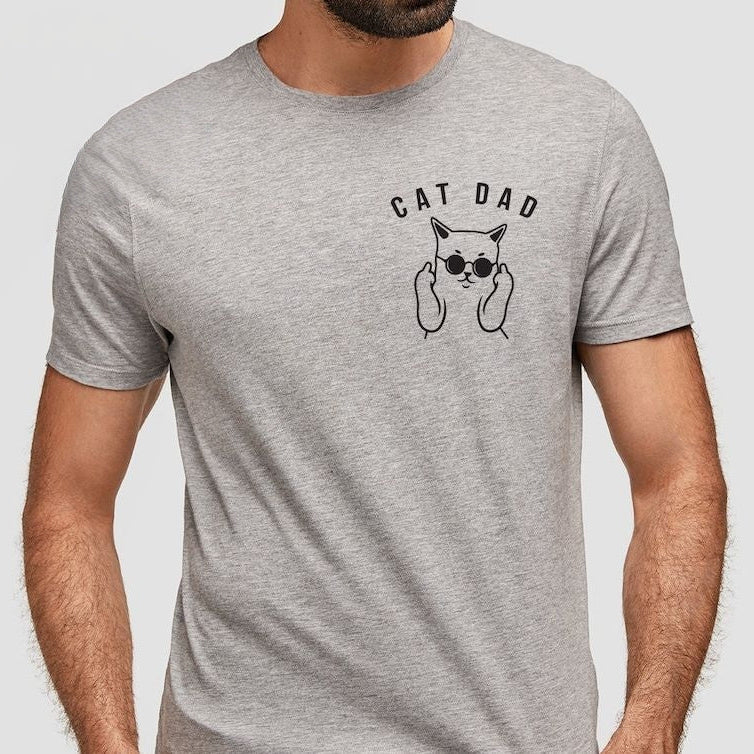 cat dad t shirt cat lover shirt funny cat tee cat father cat dad cat daddy shirt animal lover gift gift from the cat cat dad gift 1738738498723.jpg
