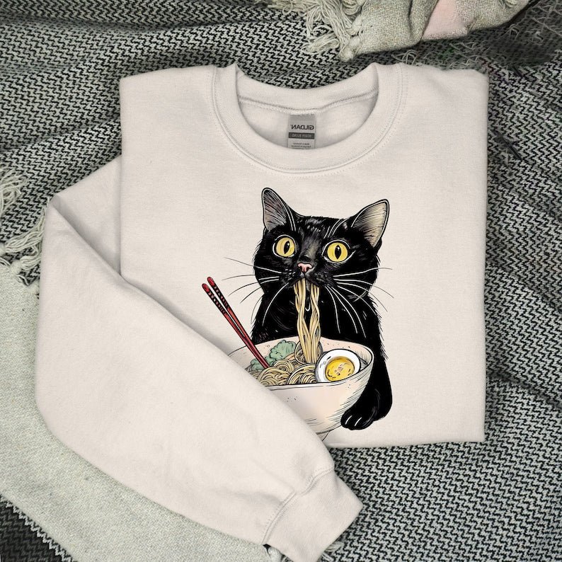 noodle cat shirt ramen cat t shirt foodie lover shirts black cat noodle t shirts retro cat tees cat lover sweatshirts black cat tee 1738742061085.jpg