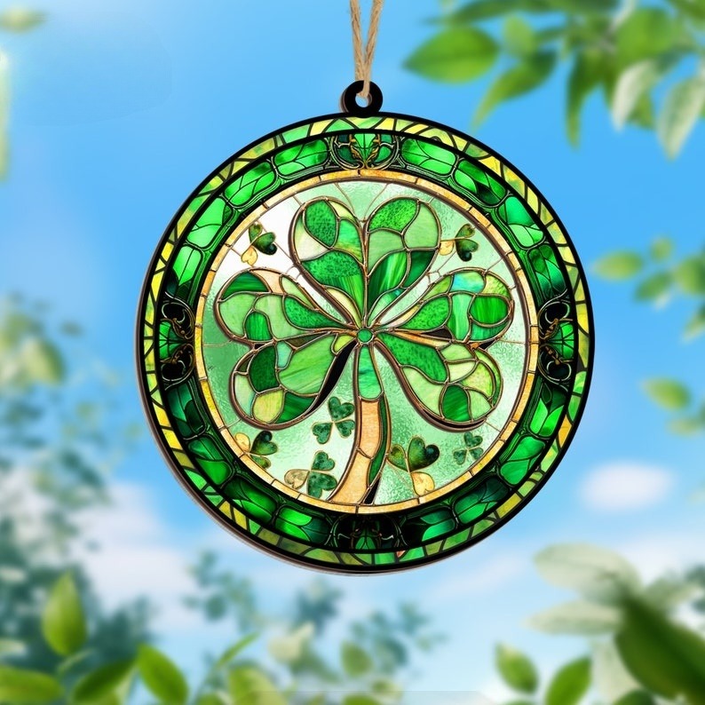 shamrock suncatcher ornament shamrock window hangings irish decor st patricks day decoration irish gift irish ornament shamrock gift 1738920378573.jpg