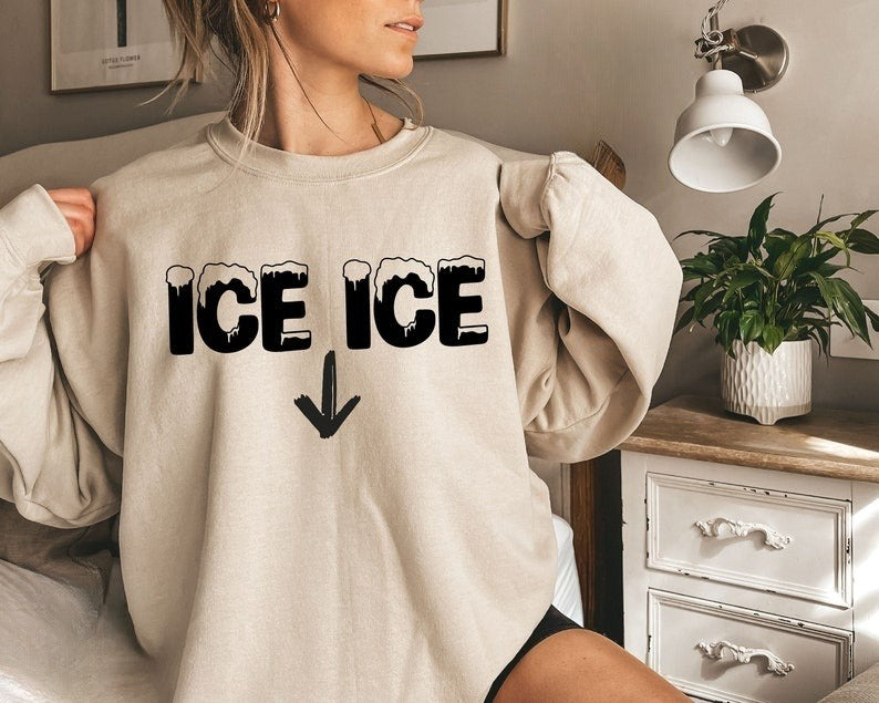 ice ice baby sweatshirt ice ice crewneck pregnancy announcement pregnant sweatshirt new mom gift pregnancy reveal tshirt mom to be tee 1739258443038.jpg