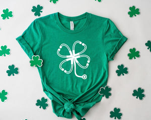 stpatricks lucky nurse shirt irish women shirt nurse lucky green shamrock tee nurse stethoscope t shirtirish nurse gift ideasgift for 1739862988681.jpg