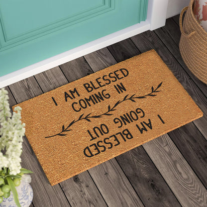 i am blessed doormat  housewarming gift  welcome door mat  new home gift  personalized custom doormat  wedding gift  personalized gift 1742377749832.jpg