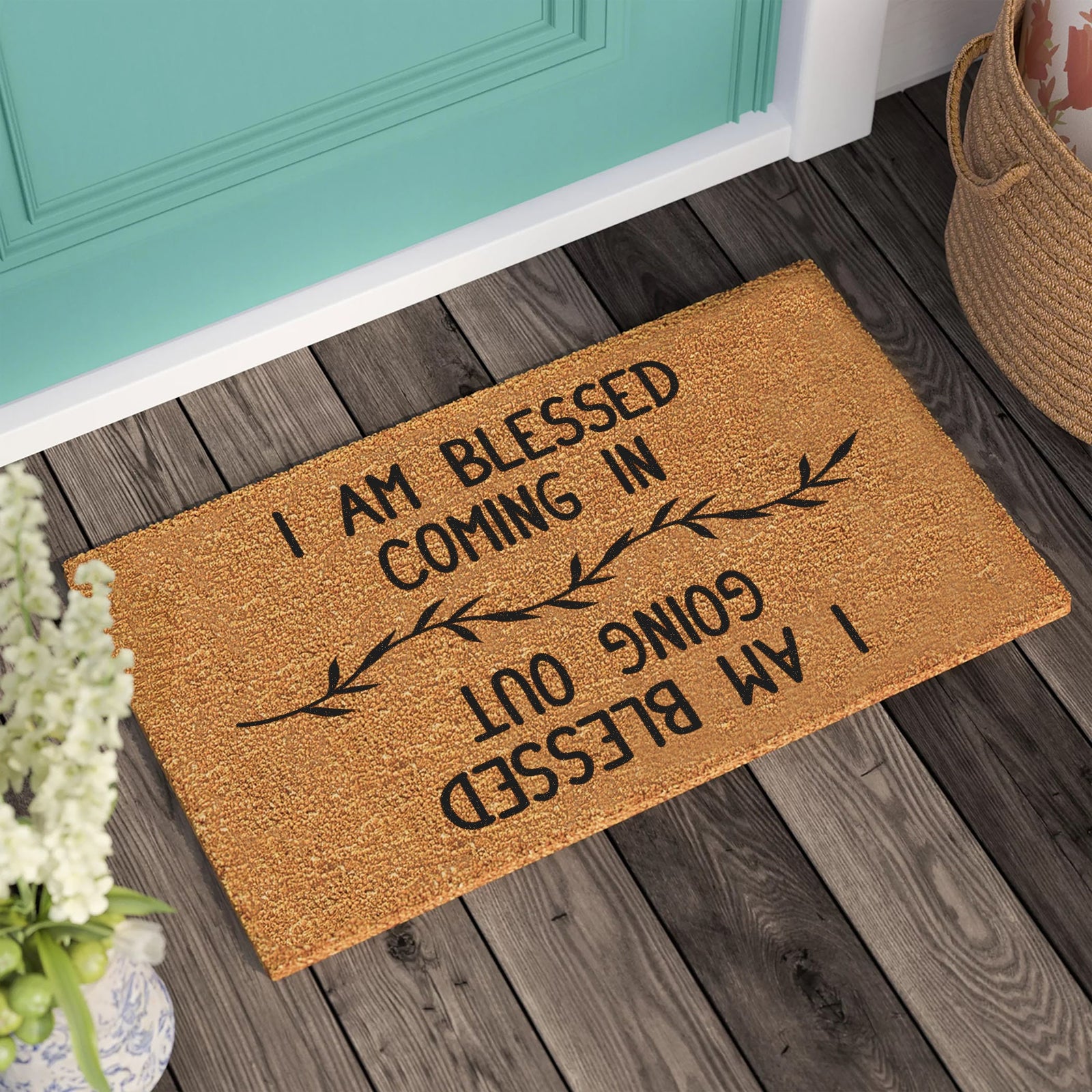 i am blessed doormat  housewarming gift  welcome door mat  new home gift  personalized custom doormat  wedding gift  personalized gift 1742377749832.jpg