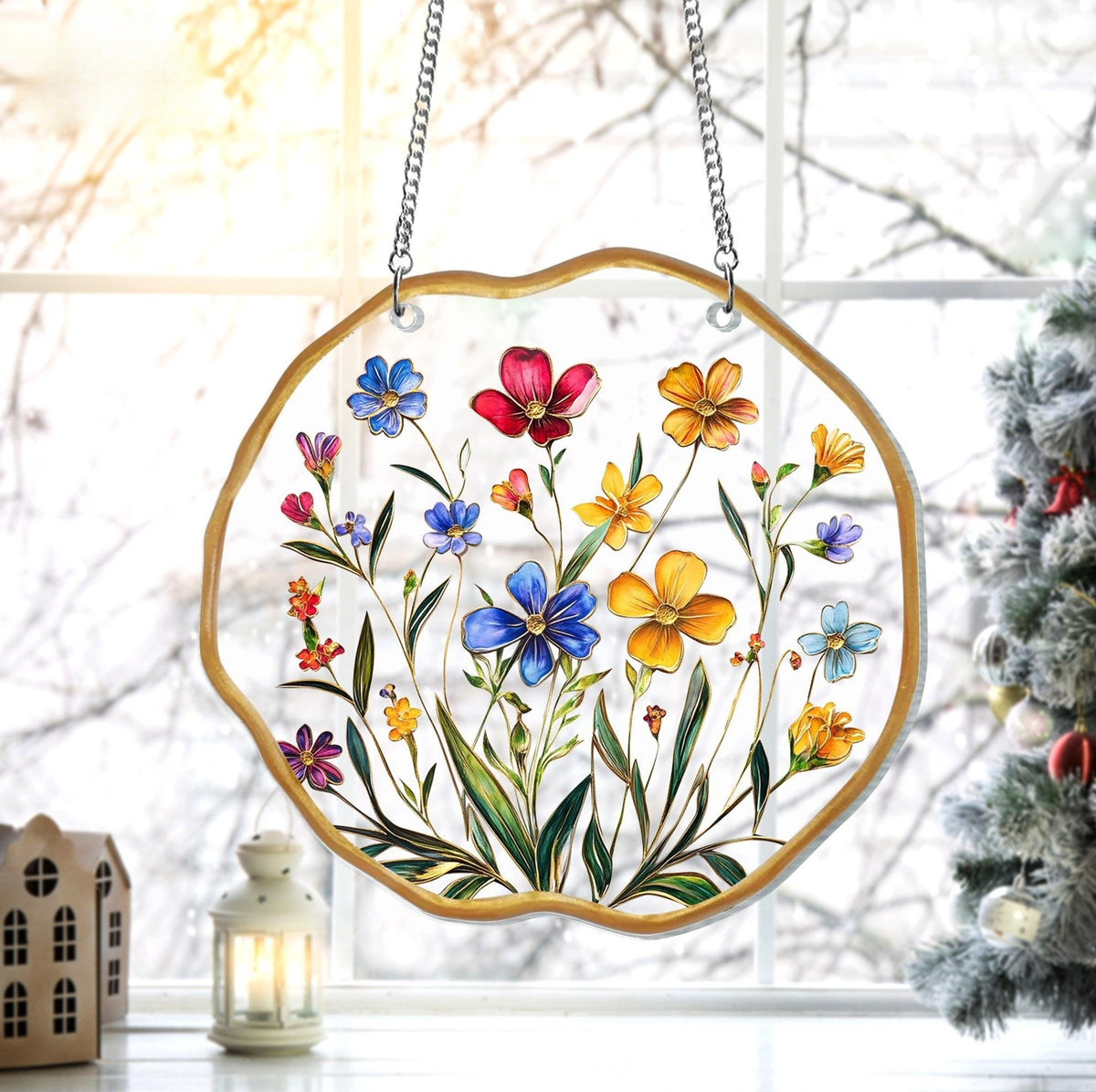 wildflower acrylic window hanging  flower lover gifts wildflower acrylic window decor indoor decor suncatcher florist gift 1742437295554.jpg