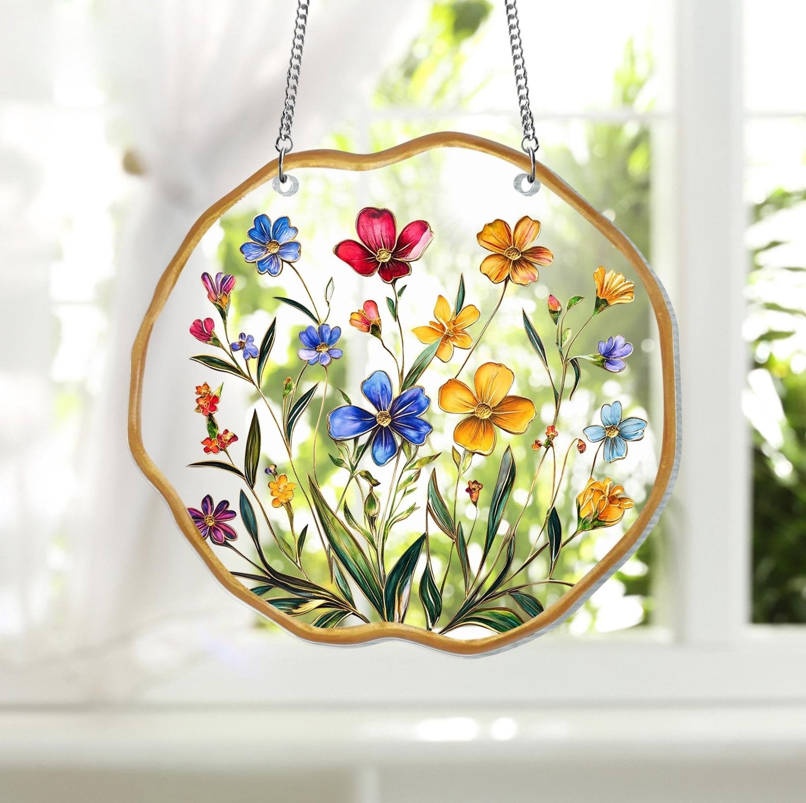 wildflower acrylic window hanging  flower lover gifts wildflower acrylic window decor indoor decor suncatcher florist gift 1742437295555.jpg
