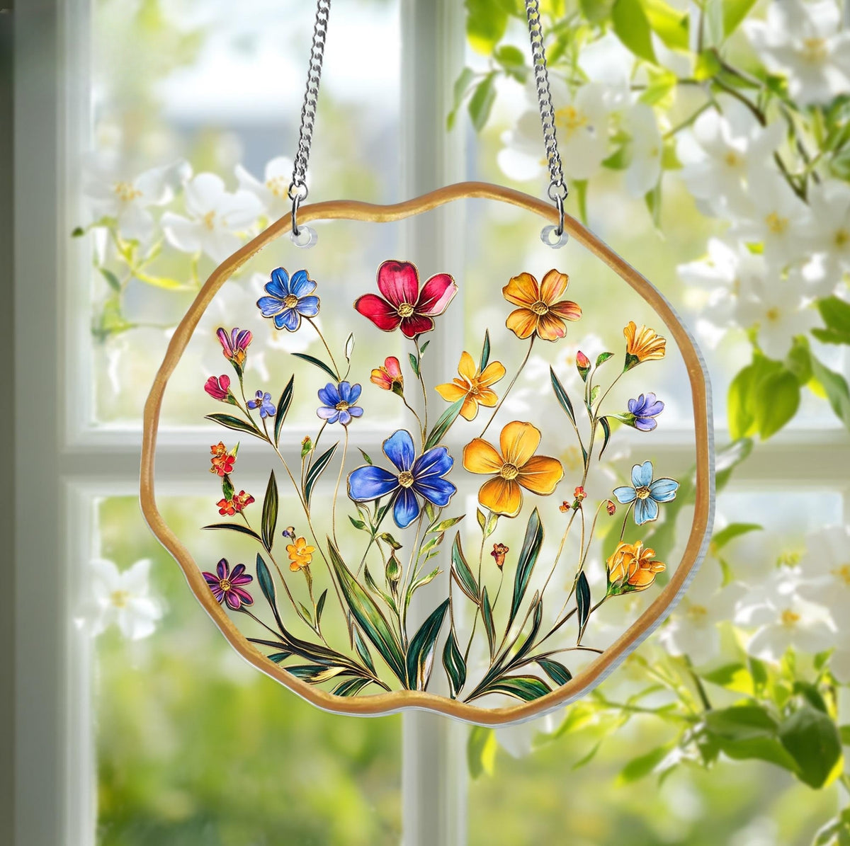 wildflower acrylic window hanging  flower lover gifts wildflower acrylic window decor indoor decor suncatcher florist gift 1742437295560.jpg