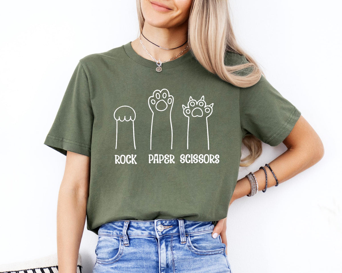 rock paper scissors sweatshirt funny cat paw shirt unisex crewneck shirt for cat lover cat owner shirt cat paws shirts gift for cat mom 1742802277121.jpg