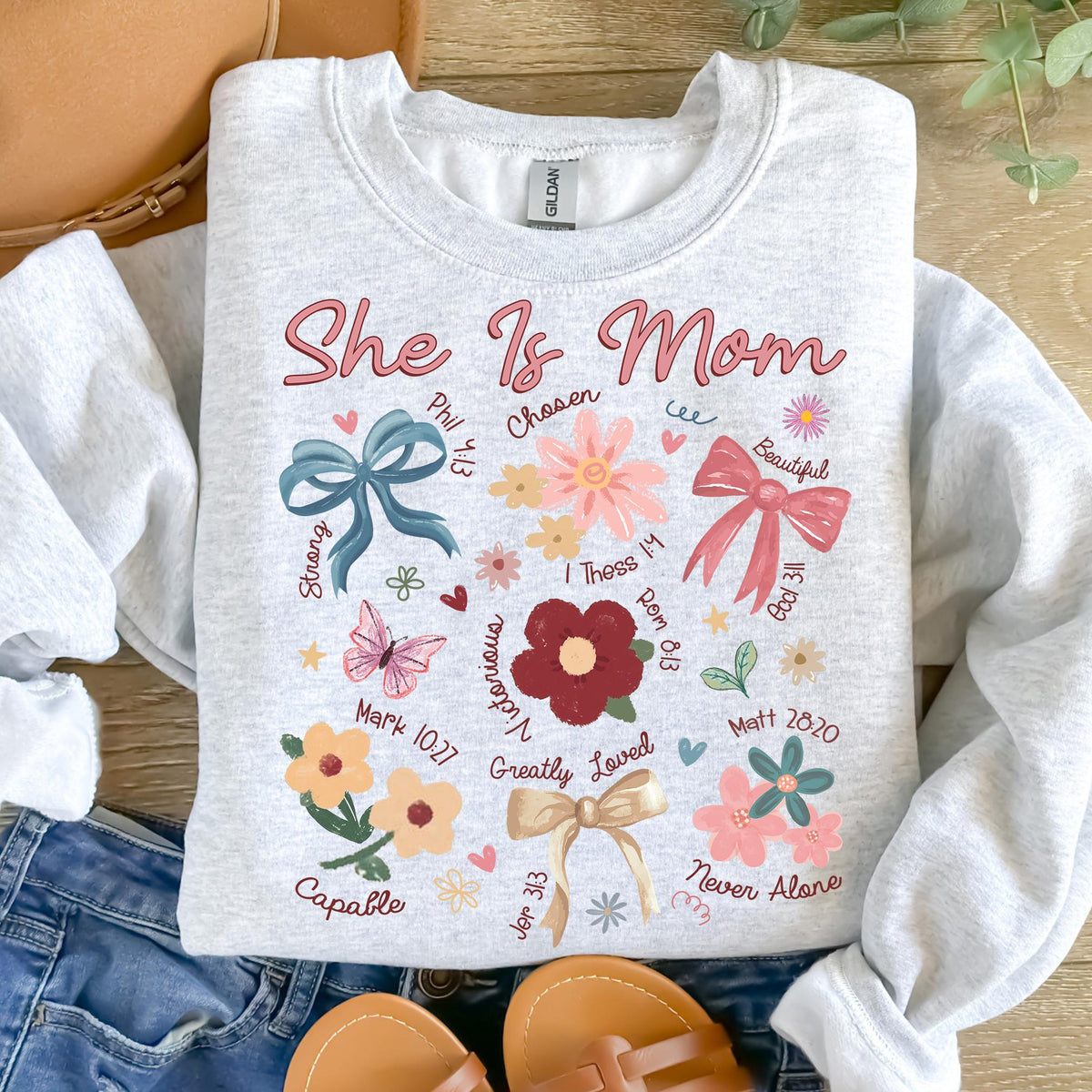 boho floral mama t shirt she is mom sweatshirt mothers day shirt christian mama shirt floral spring shirt mama wildflower coquette 1742870221749.jpg