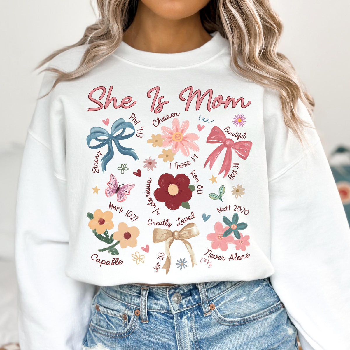 boho floral mama t shirt she is mom sweatshirt mothers day shirt christian mama shirt floral spring shirt mama wildflower coquette 1742870221799.jpg