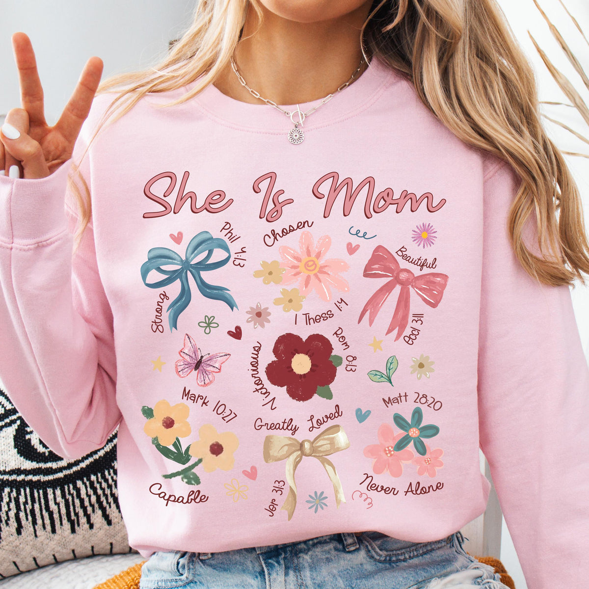 boho floral mama t shirt she is mom sweatshirt mothers day shirt christian mama shirt floral spring shirt mama wildflower coquette 1742870222016.jpg