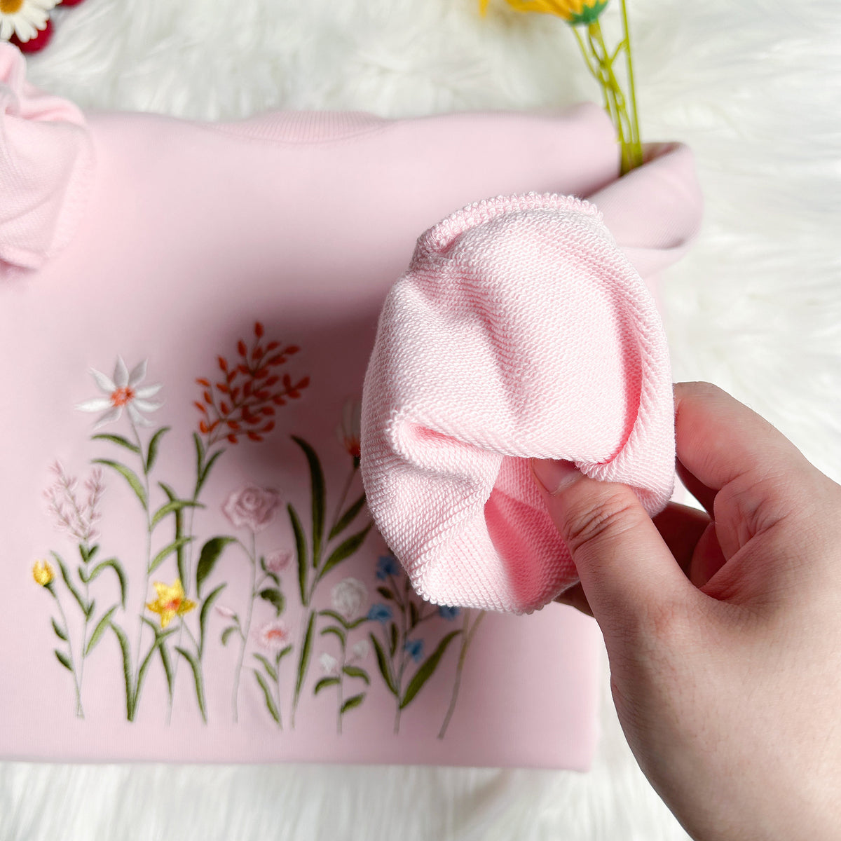 wildflower botany embroidered sweatshirt  dragonfly t shirt  floral embroidered sweatshirt  sweater  crew neck sweatshirt 1742959613486.jpg