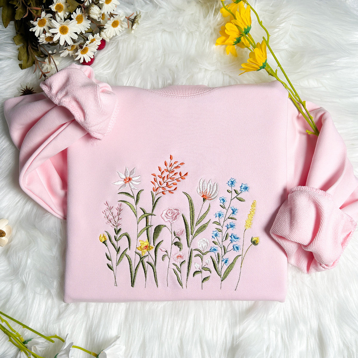 wildflower botany embroidered sweatshirt  dragonfly t shirt  floral embroidered sweatshirt  sweater  crew neck sweatshirt 1742959613848.jpg