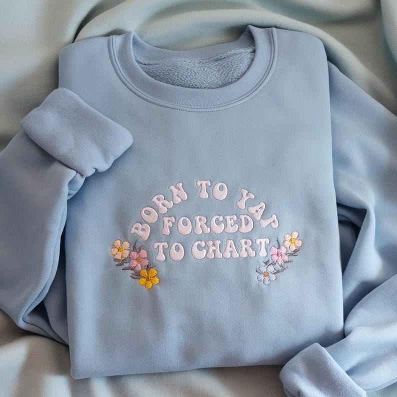 embroidered born to yap nurse sweatshirt  nurse sweater funny sweater gift for nurse graduation gift for nurse nurse hoodie 1743580169469.jpg