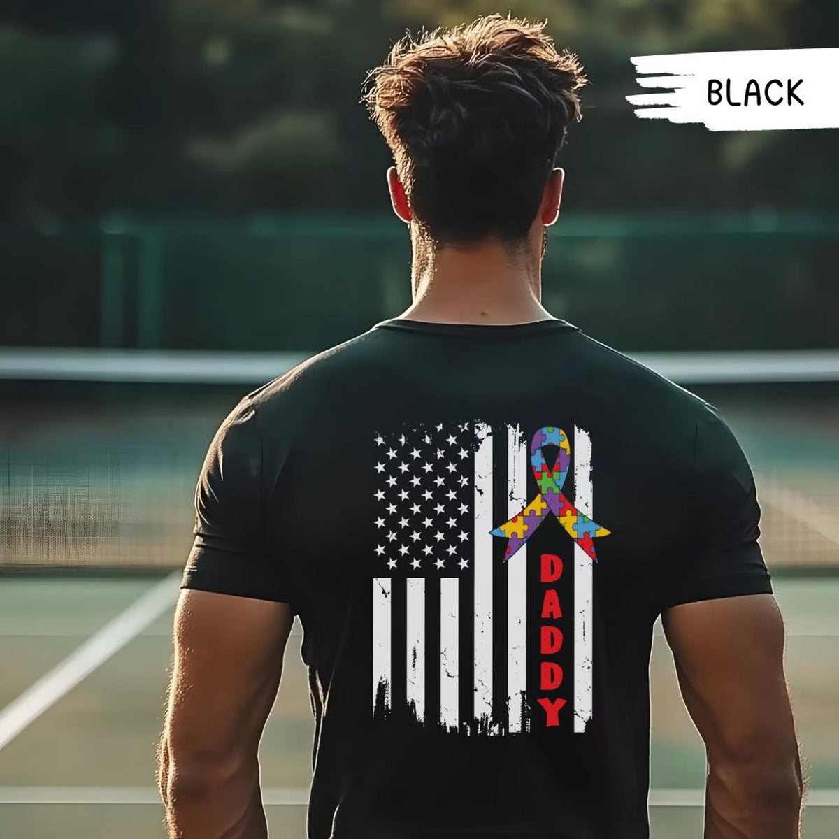 proud autism dad american flag 2 side shirt autism awareness gift autism warrior shirt gift for dad fathers day tee 4th of july shirt 1744357431649.jpg