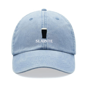 sl inte pint glass baseball cap vintage washed cotton unisex dad hat adjustable beer stout drinker faded sports summer holiday ireland irish 1744426618549.jpg