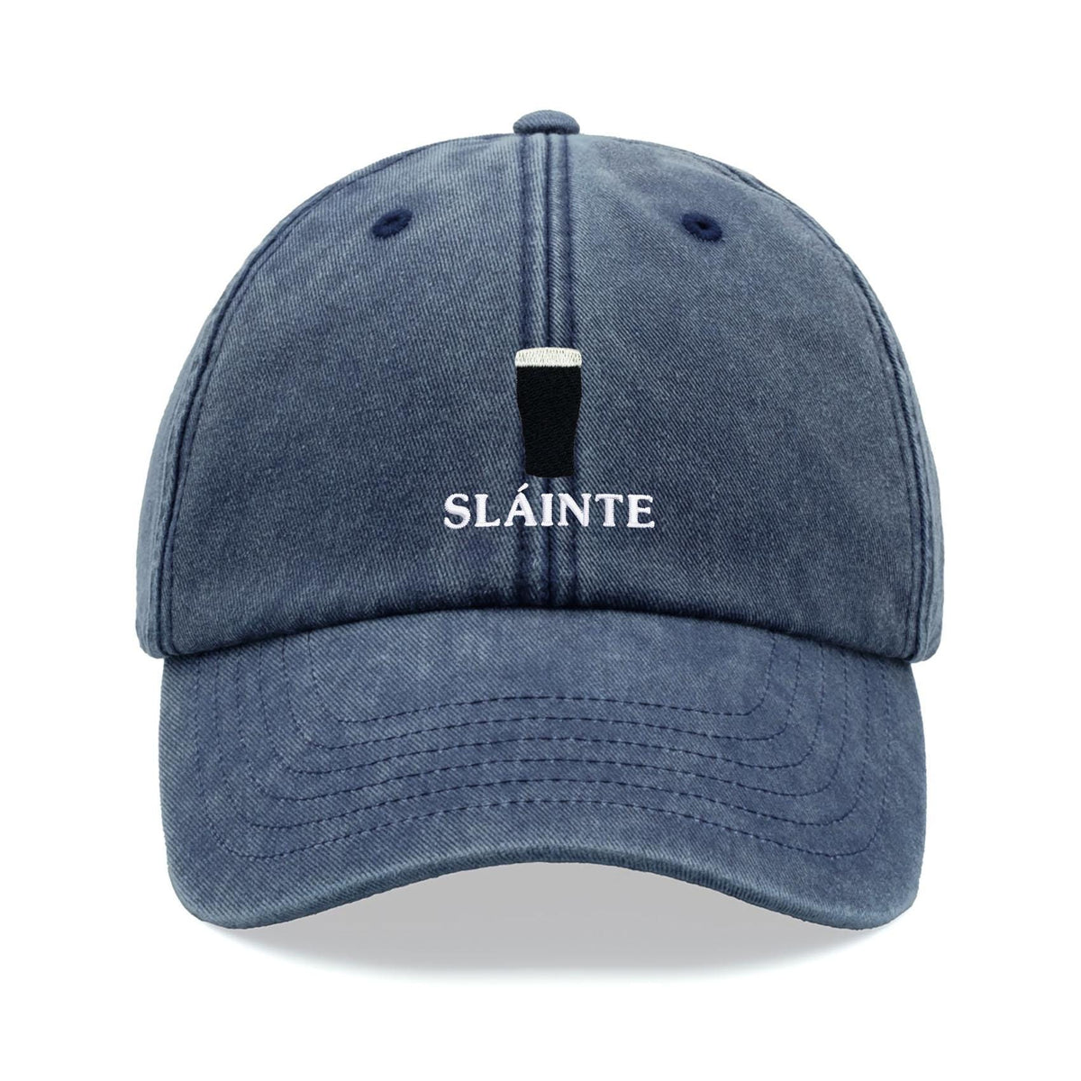 sl inte pint glass baseball cap vintage washed cotton unisex dad hat adjustable beer stout drinker faded sports summer holiday ireland irish 1744426618817.jpg