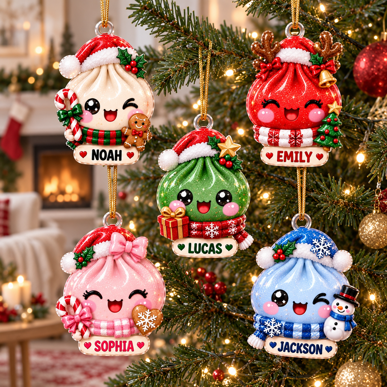 Personalized Christmas Dumpling Dim Sum Acrylic Ornament, Christmas Gift, Dumpling Lover Gift, Kids Christmas Gift 17450a0e-a5f1-4316-9e69-d3df722ea66b-banner-1.png