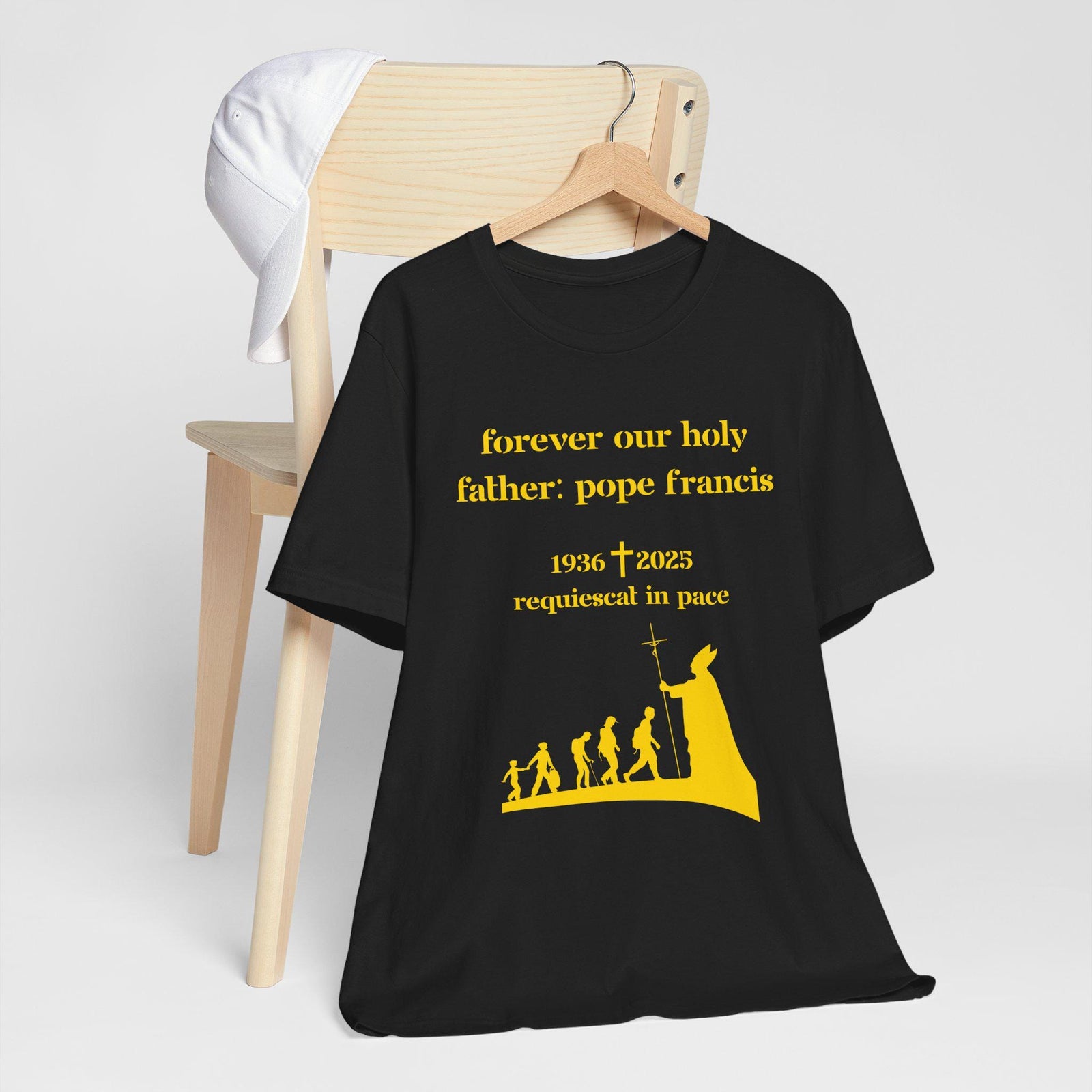 pope francis memorial t shirt in loving memory tee rip pope shirt catholic commemorative top rest in peace pope francis vatican gift 1745228634804.jpg