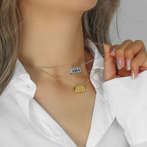 gold angel number 1111 necklace  1111 angel number pendant  make a wish  lucky number  gift for her  best friend gift 1745287751972.jpg