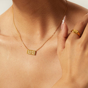 gold angel number 1111 necklace  1111 angel number pendant  make a wish  lucky number  gift for her  best friend gift 1745287752479.jpg
