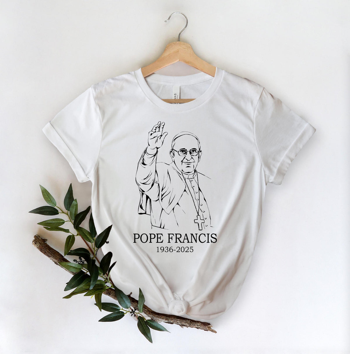 pray for pope francis  rip pope francis shirt in loving memory t shirt rip pope catholic commemorative thank you pope francis 1936 2025 1745307272659.jpg