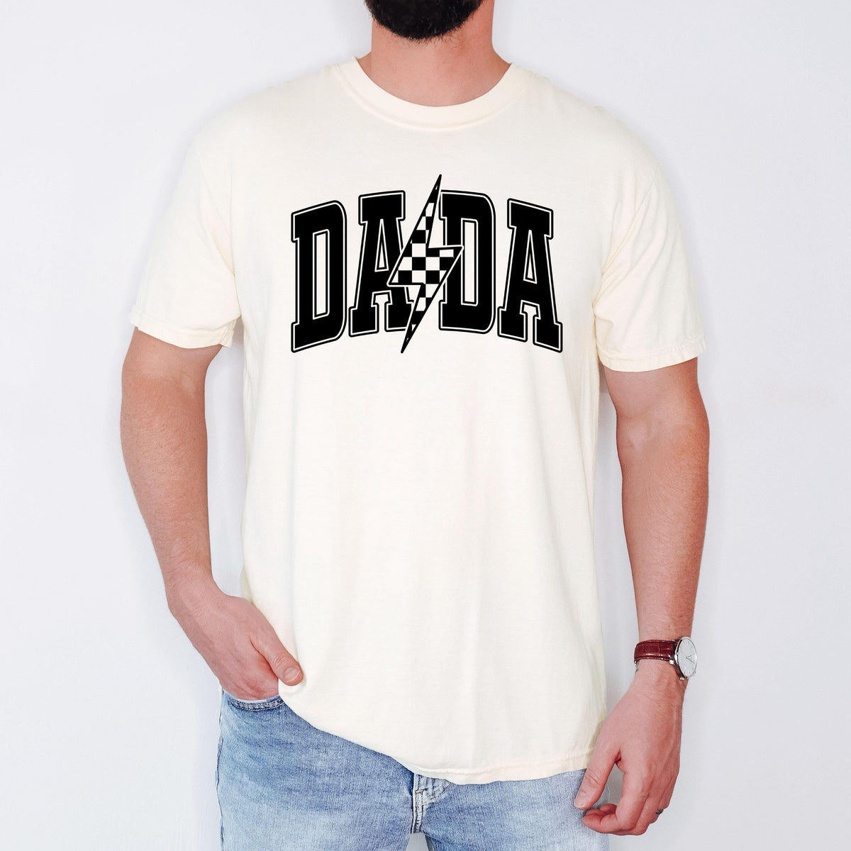 checkered dada t shirt fathers day gift dada shirt gift for dad dada gift retro dada shirt 1745566524375.jpg