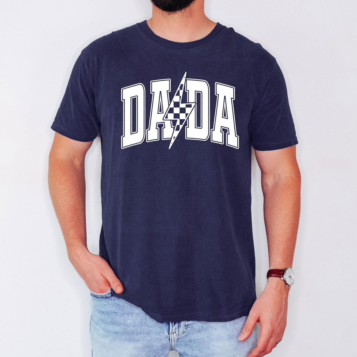 checkered dada t shirt fathers day gift dada shirt gift for dad dada gift retro dada shirt 1745566525593.jpg
