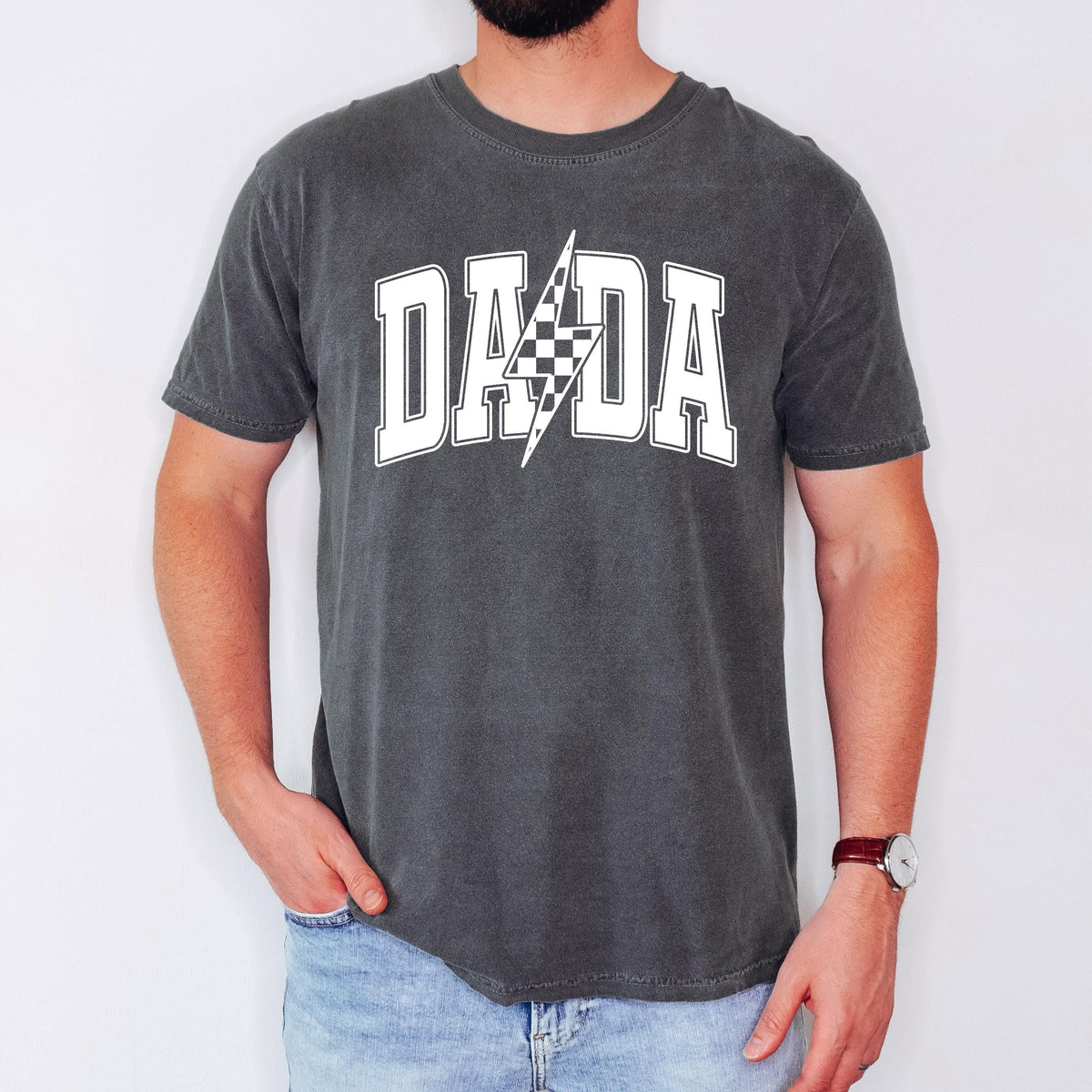checkered dada t shirt fathers day gift dada shirt gift for dad dada gift retro dada shirt 1745566525929.jpg